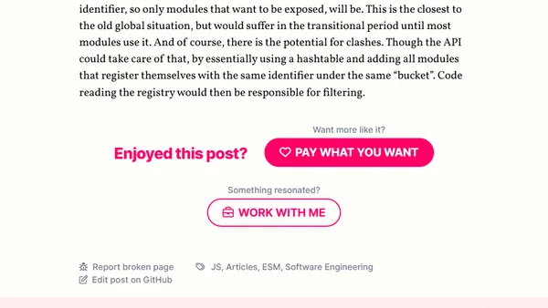 The case for Weak Dependencies in JS