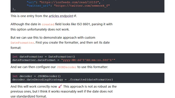 How to decode dates with Codable
