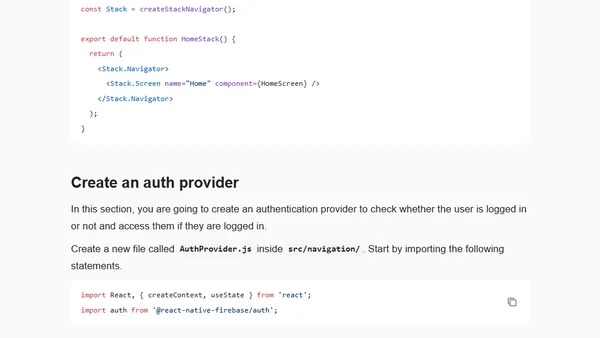Chat app with React Native (Part 2) - Firebase Email Authentication with react-native-firebase