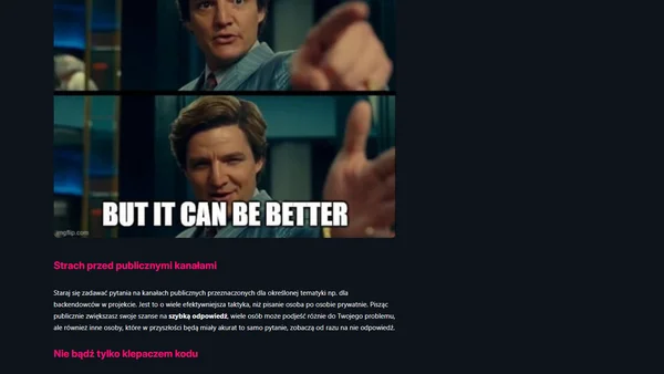 5 grzechów Junior Developera - czego nie robić w swojej pierwszej pracy?