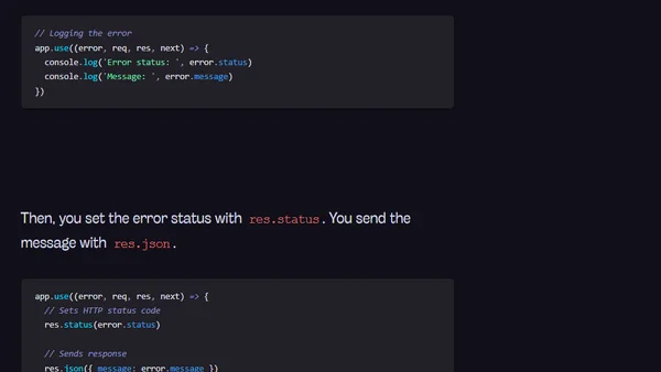 Handling Errors in Express