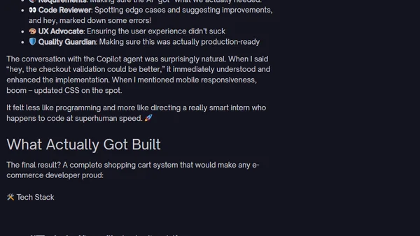 🤖 AI Agents Built My Shopping Cart (And I Just Watched)
