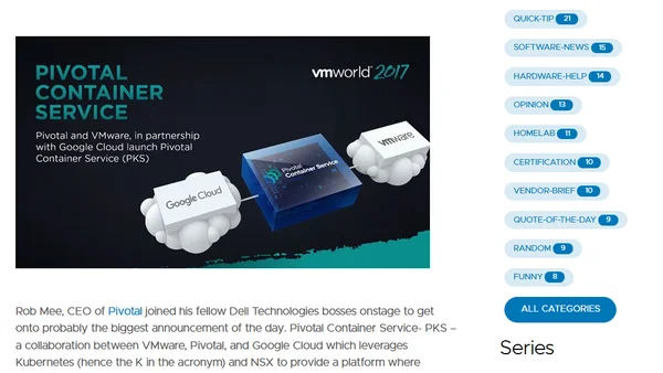 VMworld US 2017 Tuesday Keynote Highlights