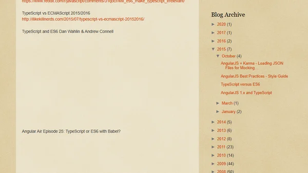 TypeScript versus ES6