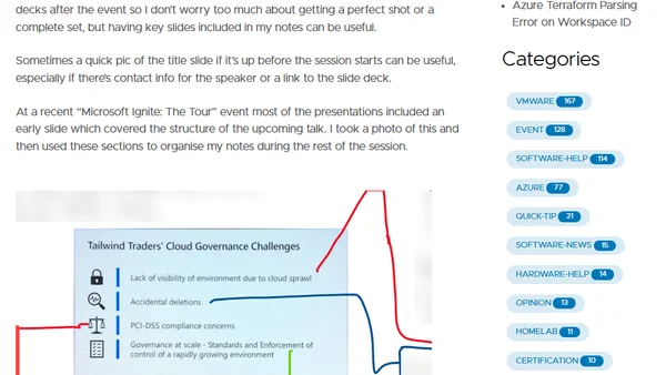 Note Taking at Conferences