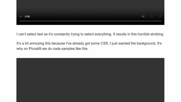 Choice is important with stuff like highlighting