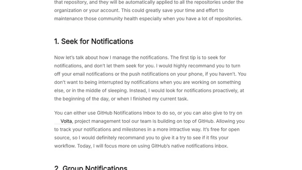 How I Manage GitHub Notifications