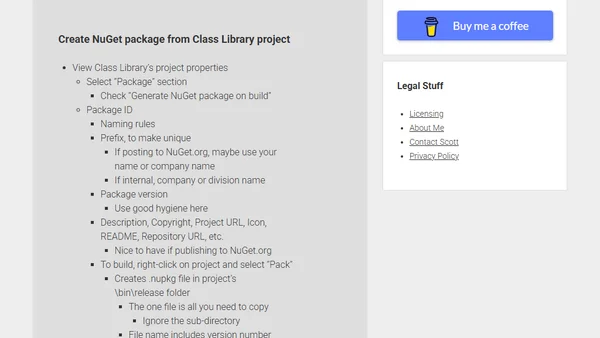 Reuse your C# code by creating NuGet packages