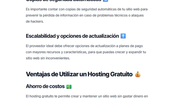 Mejores hostings gratis