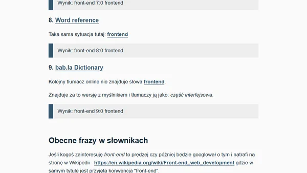 "Front-end" vs "Frontend"
