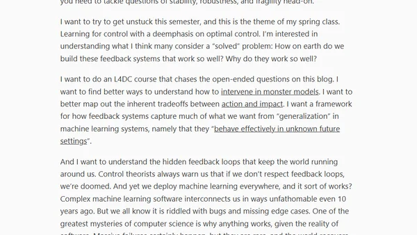 Induction and Feedback