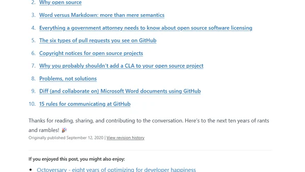 The top 10 posts of the past 10 years