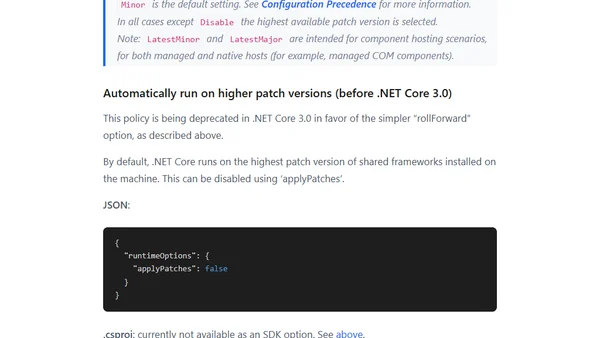 Deep-dive into .NET Core primitives, part 3: runtimeconfig.json in depth