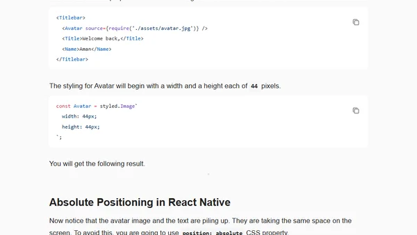 Building Stylistic UIs with Emotion-JS for React Native