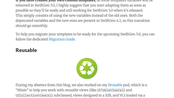 SwiftGen 4.2 and other news