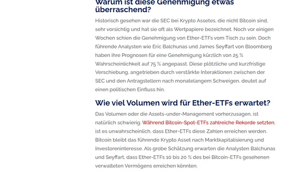 Ethereum ETFs genehmigt! Alles, was man dazu wissen muss