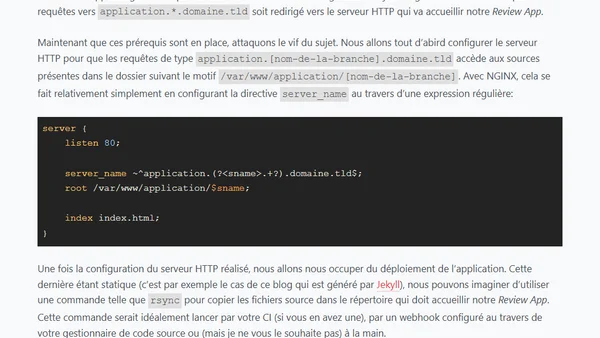 Mettre en place une Review App d'application statique