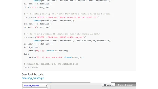 A thorough guide to SQLite database operations in Python
