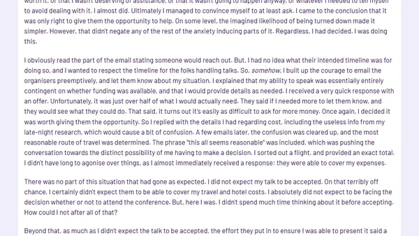 How I "Accidentally" Ended Up Giving A Conference Talk on the Opposite Side of the Country