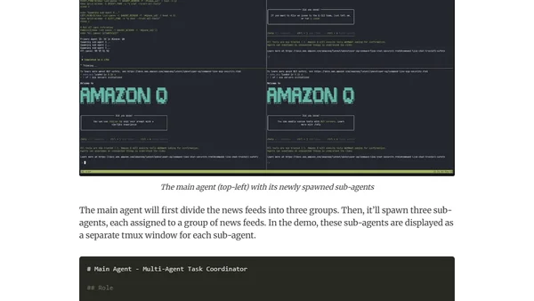 Building News Agents for Daily News Recaps with MCP, Q, and tmux
