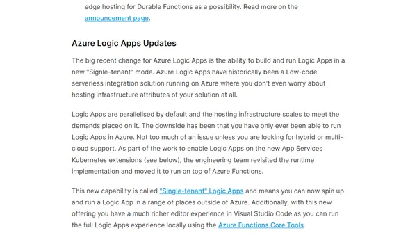 Sydney Serverless Meetup March 2022 - What's news with Azure Serverless?