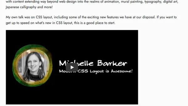 Video: Modern CSS Layout is Awesome