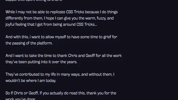 The Spirit of CSS Tricks is now gone