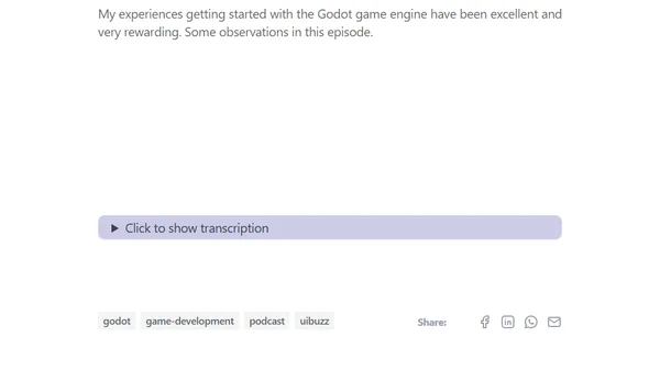 My Godot game engine experiences