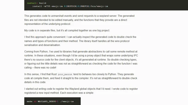 Writing an emoji input method, part 1