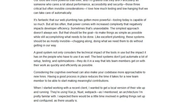 Approachable Tooling