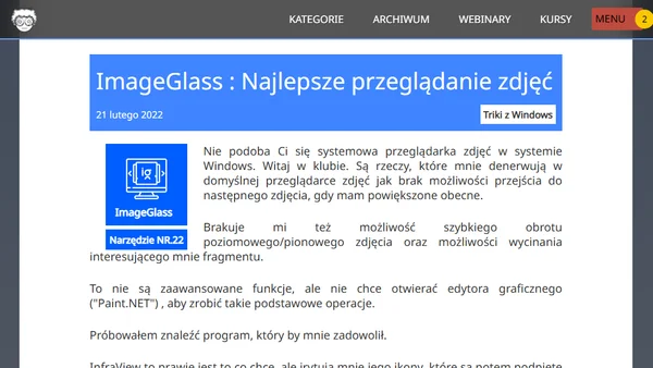 ImageGlass : Najlepsze przeglądanie zdjęć