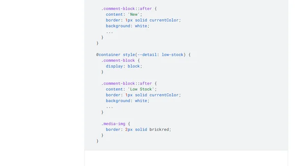 Getting started with style queries