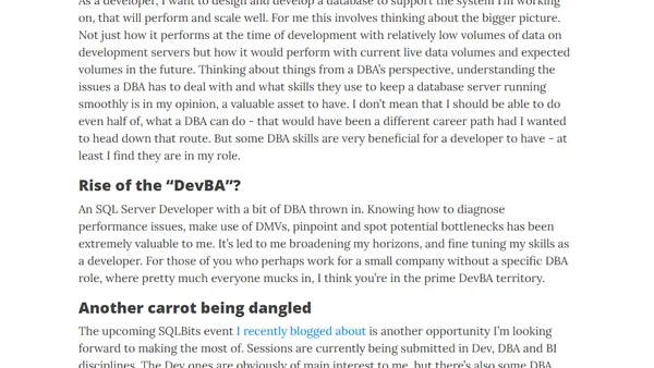 Rise of the SQL Server DevBA