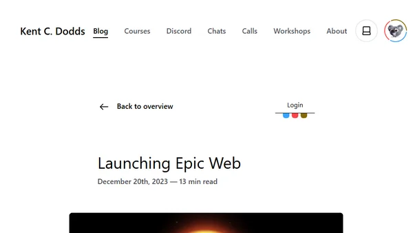 Launching Epic Web