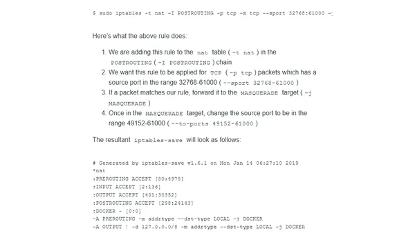 Ephemeral source port ranges and docker build