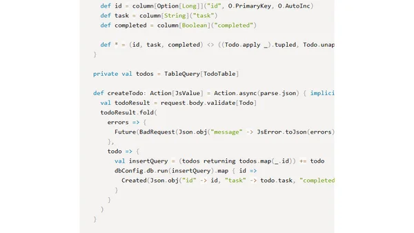 How to write a JSON API in Scala with Play from scratch