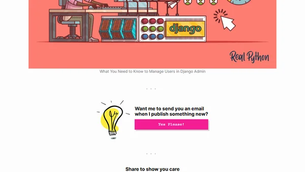 What You Need to Know to Manage Users in Django Admin