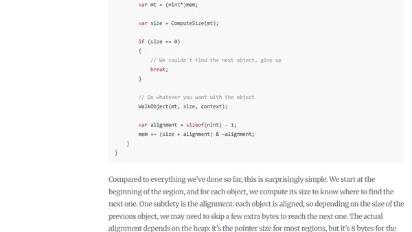 Dumping the managed heap in C#