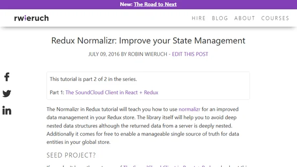 Redux Normalizr: Improve your State Management
