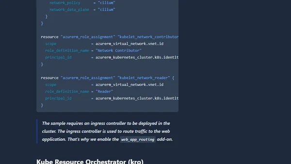 Installing kro on AKS with Terraform