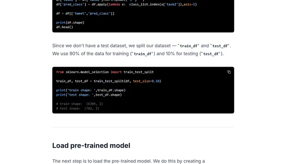 BERT Text Classification in a different language