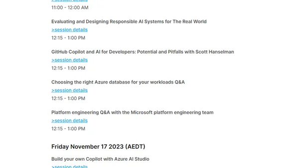 Best Microsoft Ignite 2023 sessions for ANZ developers