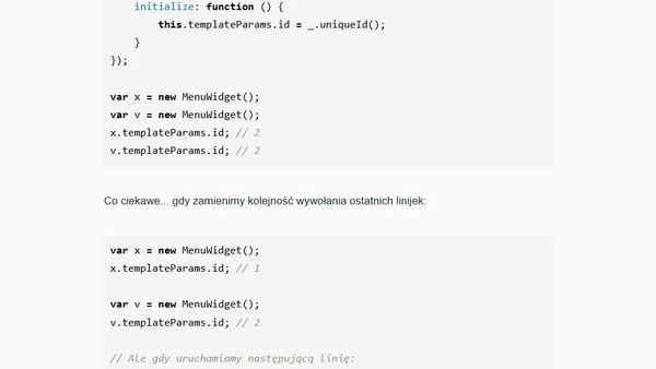 Backbone.js: problem z unikalnymi właściwościami obiektowymi