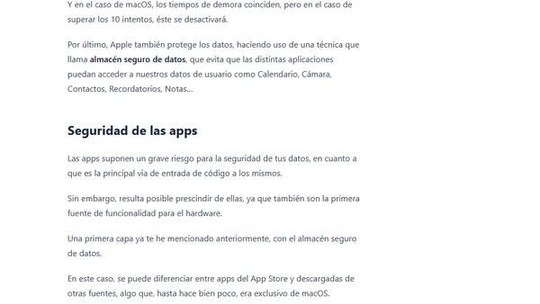 Guía de seguridad aplicada en dispositivos Apple