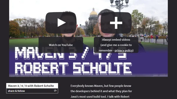 Maven 3 / 4 / 5 with Robert Scholte