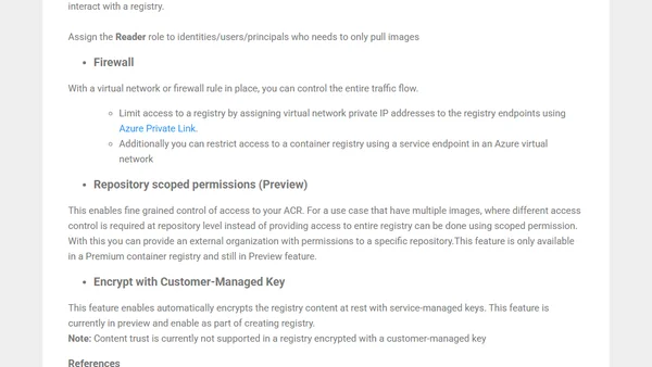How to secure Azure Container Registry?