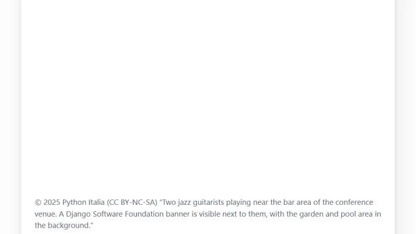 My PyCon Italia 2025