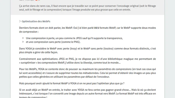 Optimisez vos images avec YOGA Image Optimizer