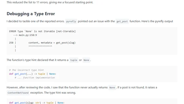 Adding Type Hints to my Blog