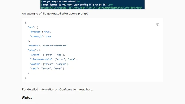 How to use ESLint in Node.js Applications